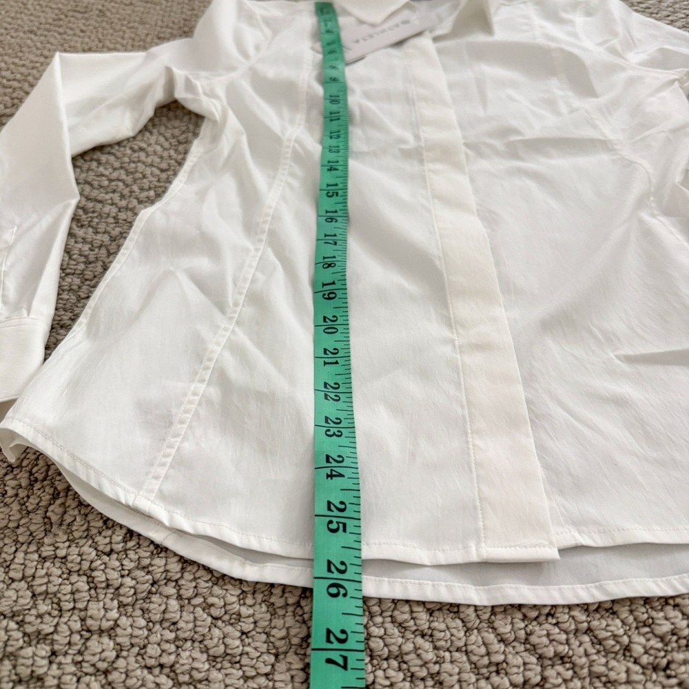 Athleta Womens NWT S Crisp White Collared Shirt - Picture 7 of 11